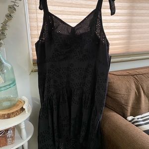 NEW WITH TAGS Black Eyelet Sun/Summer Dress